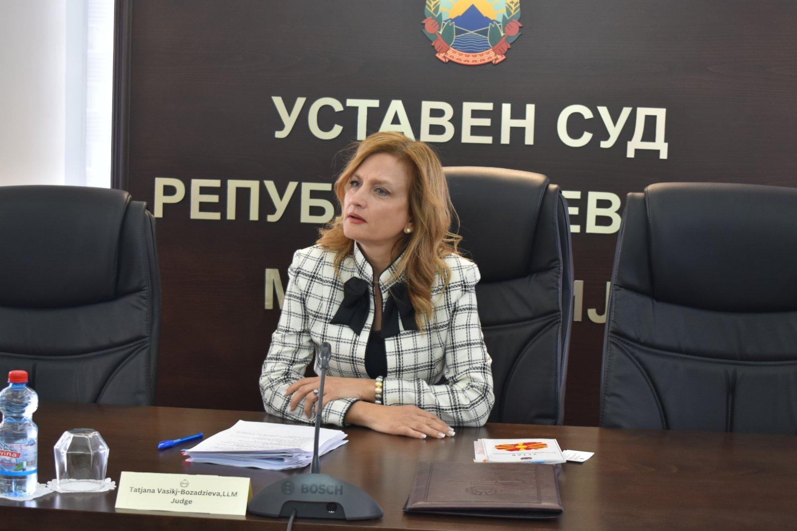 Делегација на Мониторинг-комисијата на Парламентарното Собрание на Советот на Европа го посети Уставниот суд 