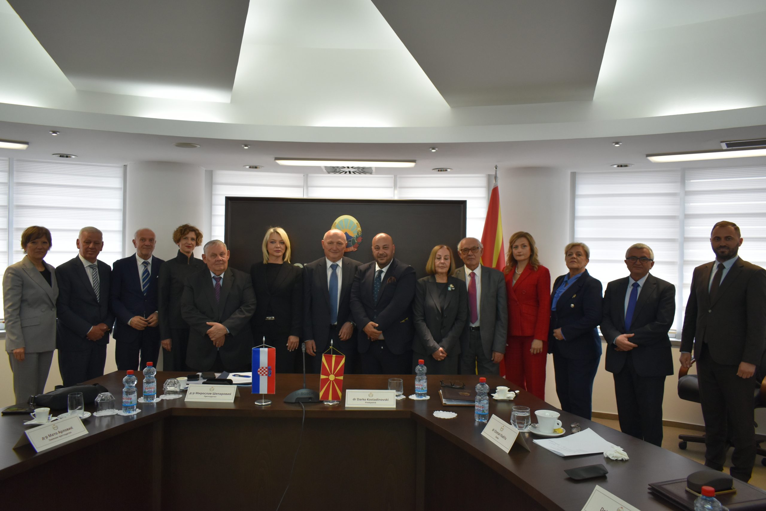 Делегација на хрватскиот Уставен суд во посета на Уставниот суд на Република Северна Македонија