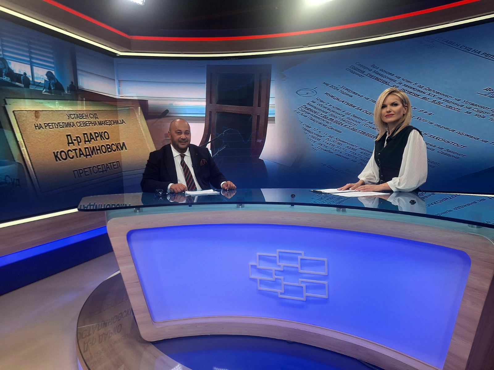 Интервју на претседателот д-р Дарко Костадиновски во централниот Дневник на ТВ Сител