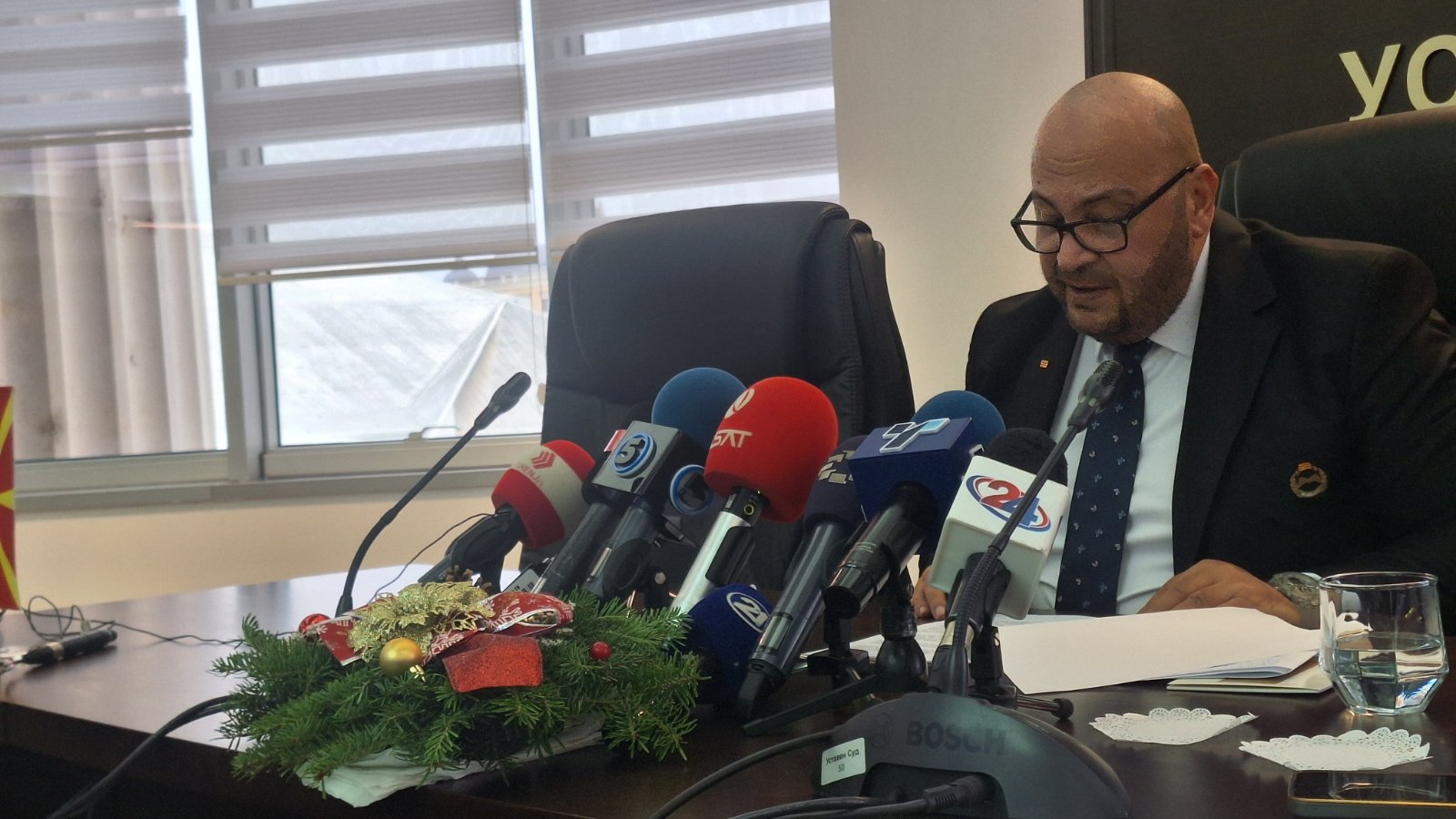 Годишна прес-конференција на претседателот на Уставниот суд, д-р Дарко Костадиновски