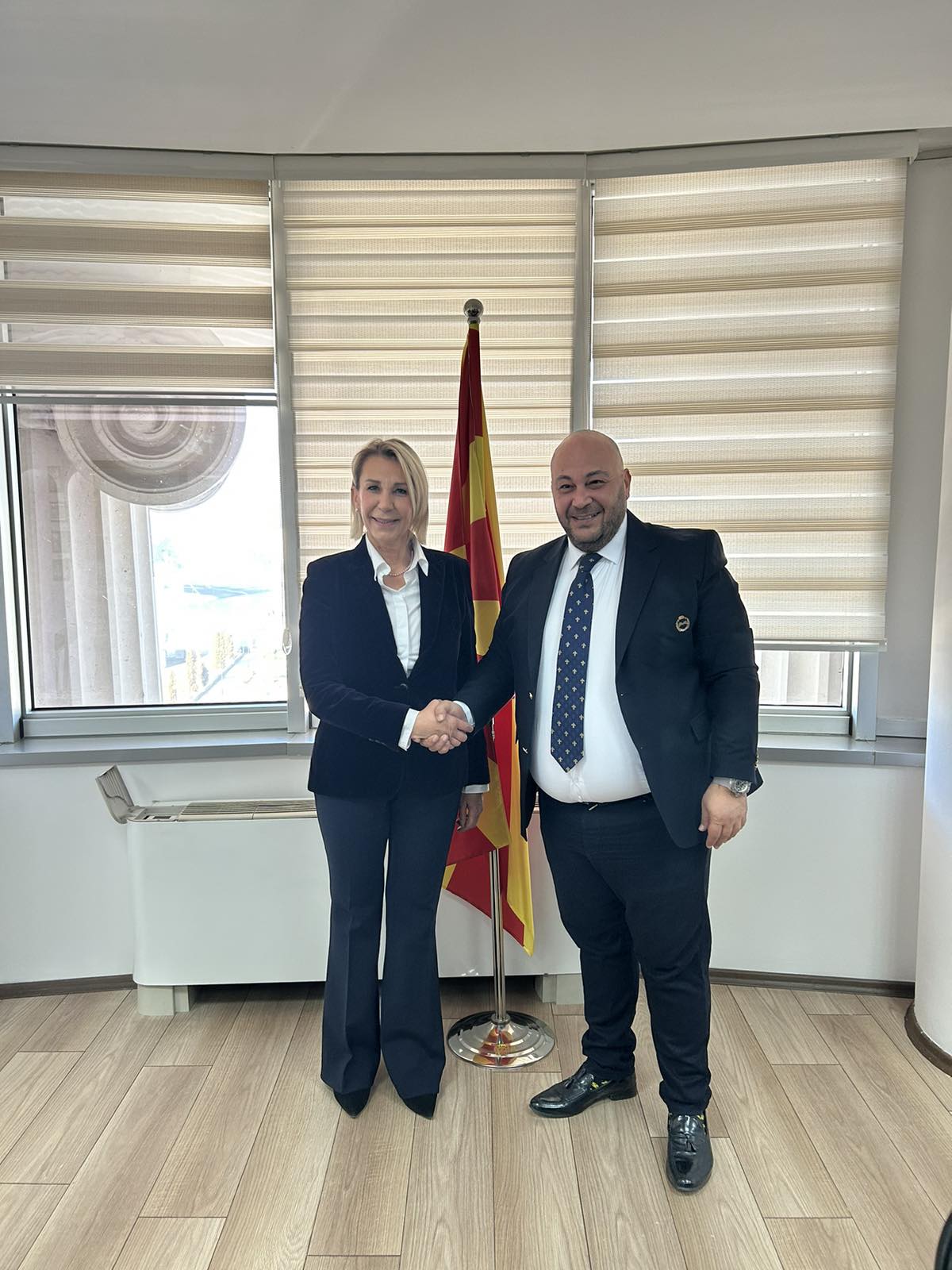 Претседателот на Уставниот суд, д-р Дарко Костадиновски, оствари средба со амбасадорката на Република Хрватска, Н.Е. Нивес Тигањ