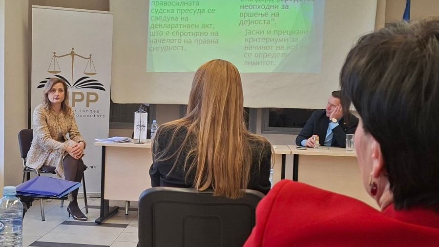 Судиите Татјана Васиќ-Бозаџиева, Фатмир Скендер и советници од Уставниот суд учествуваа на советување во Академијата за судии и јавни обвинители
